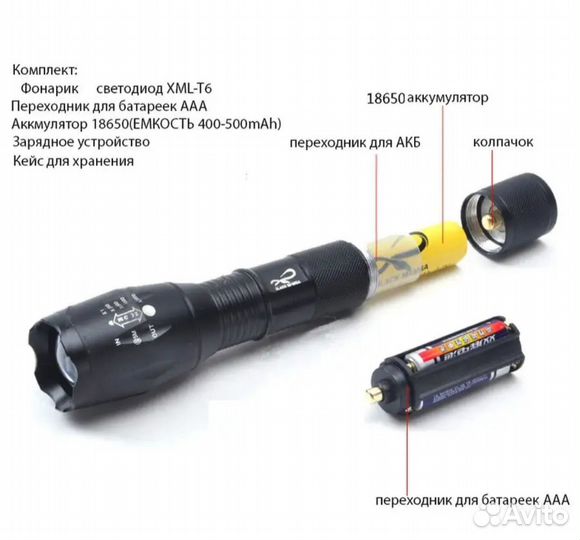 Тактический фонарь