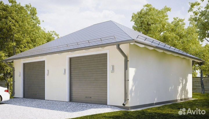 Гараж под ключ с быстрой постройкой для авто