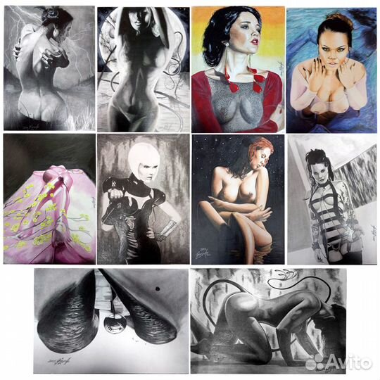 Картина графика ню