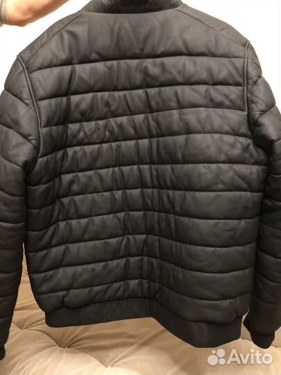 60 рзмер Куртка кожаная мужская зимняя