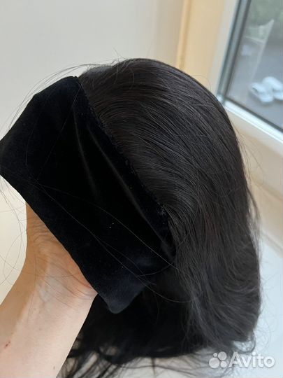 Парик из натуральных волос длинный