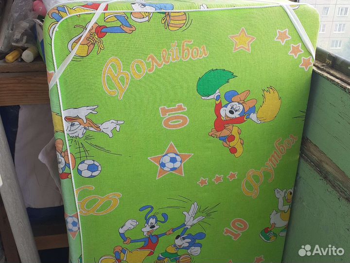 Матрас детский 120 60 бу+ клеёнка