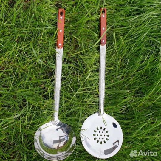 Набор половник + шумовка для казана