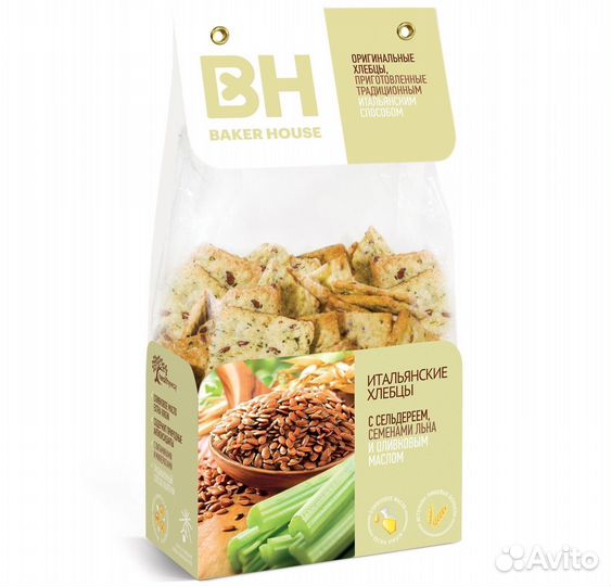 Опт - Хлебцы Baker House с Сельдереем и Семенами