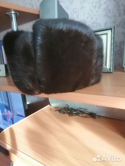 Норковая шапка мужская ушанка