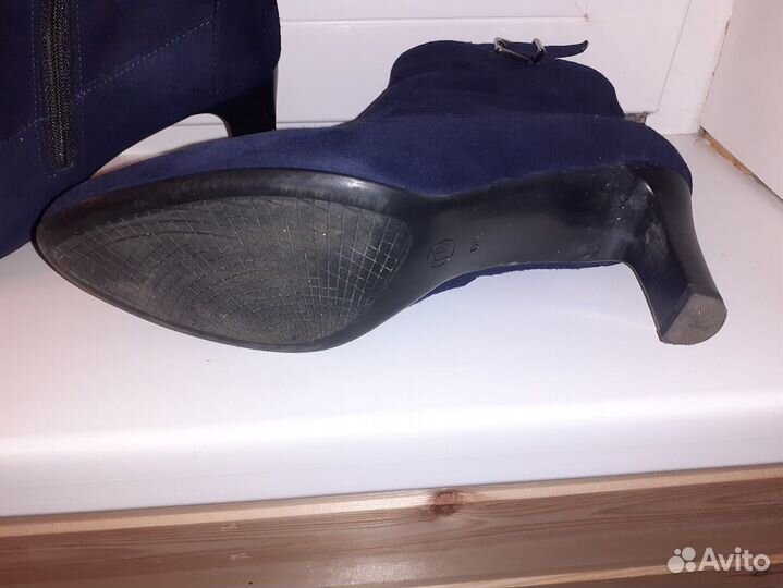 Ботинки женские замшевые 40 размер на каблуке