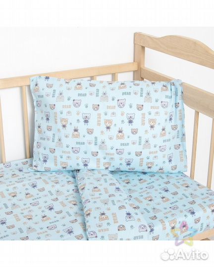 Кпб детское 3 пр 110*140 Бязь