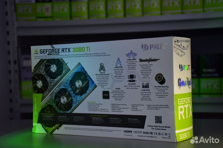 Видеокарта Palit GeForce RTX 3080 Ti GameRock 12 G
