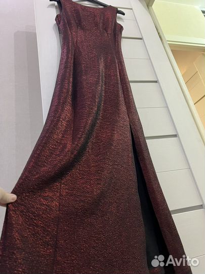 Платье вечернее женское черное красное