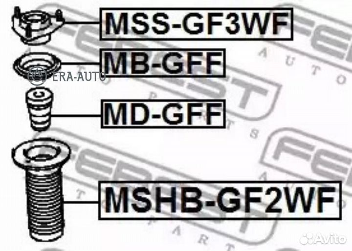 Febest mdgff Отбойник амортизатора перед прав/лев
