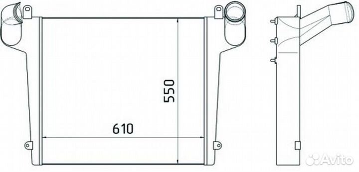 Интеркулер Камаз с дв. Cummins (шааз)
