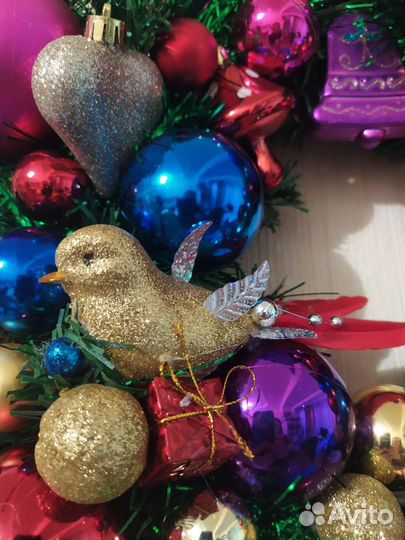 Украшение венок для Нового года