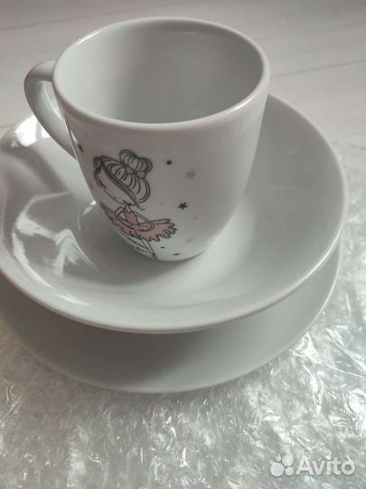 Набор детской посуды новый