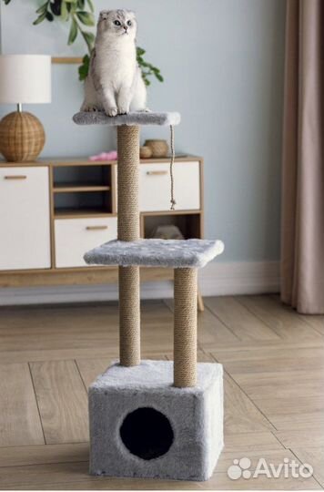 Домик для кошки с когтеточкой