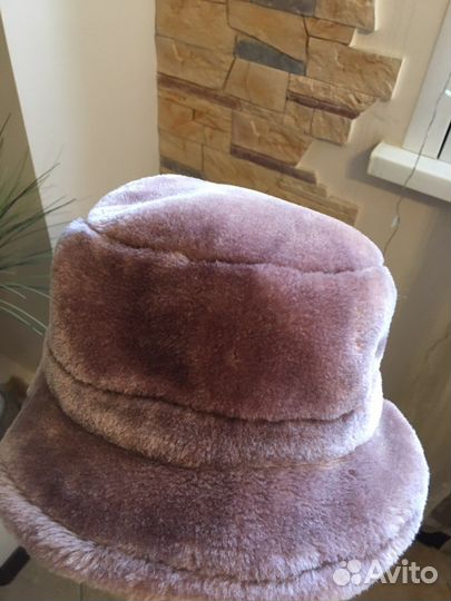 Панама меховая женская