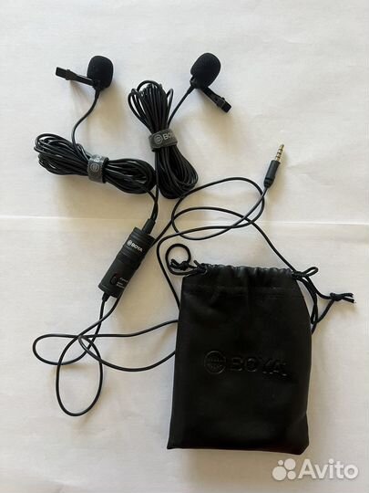 Петличный микрофон boya by-m2