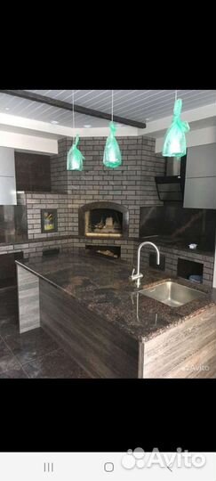 Изготовлени столешниц из натурального камня