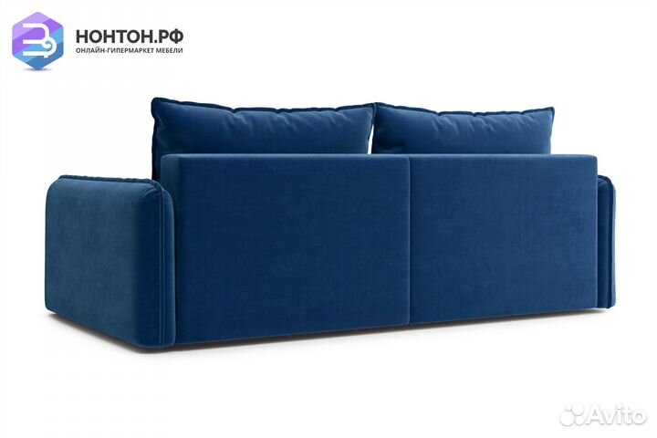 Диван тик-так Антей 3-х местный темно-синий