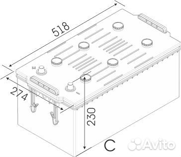 Акб 230ач bars Silver DAF, Scania, Volvo Доставка