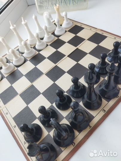 Шахматы карболитовые набор Винтаж СССР