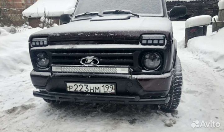 Защита бампера передняя Нива Урбан труба двойная