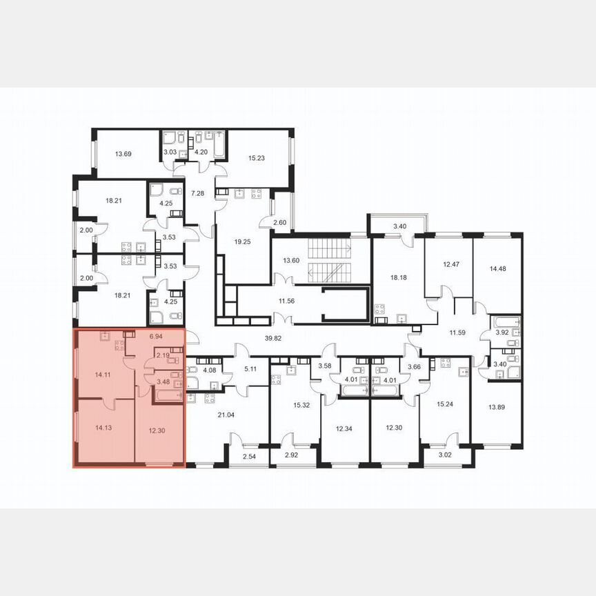 2-к. квартира, 53,2 м², 9/9 эт.