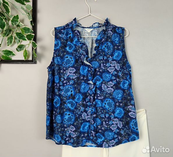 Блуза топ Лён вискоза Австралия р.L