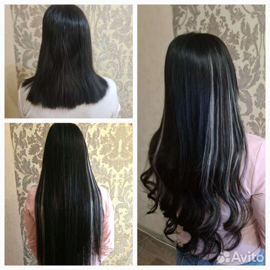 Наращивание волос на дому