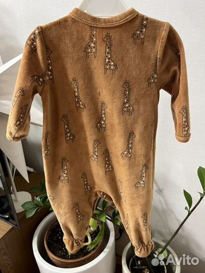 Пижама из велюра LaRedoute на 68 см