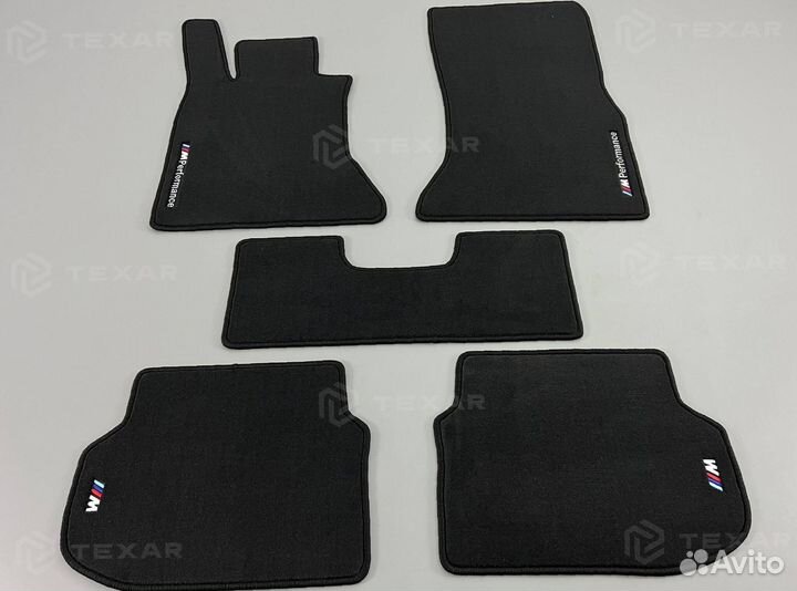 Коврики BMW 5 F10 велюровые темно-серые