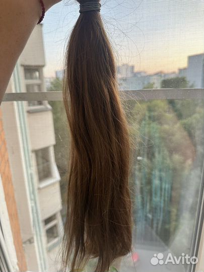 Волосы для наращивания 60 см русые