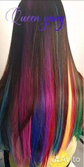 Новые цветные пряди для волос