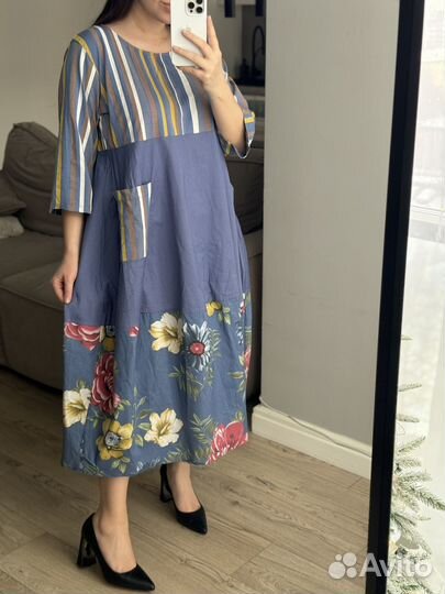 Платье женское летнее хлопок 48-54