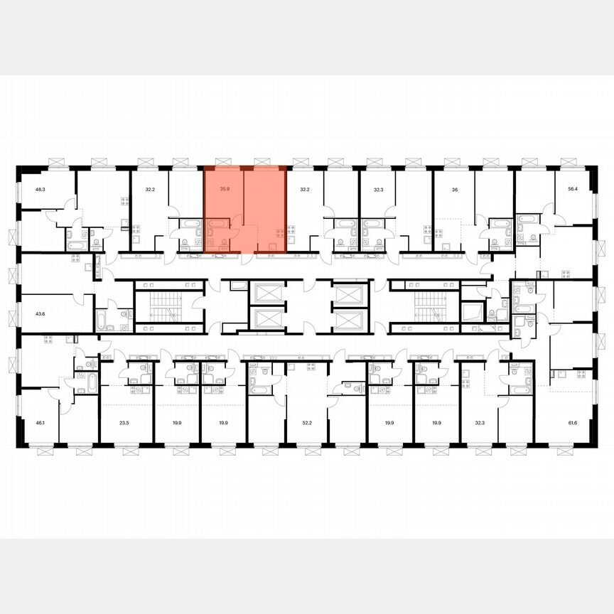 1-к. квартира, 35,9 м², 15/24 эт.