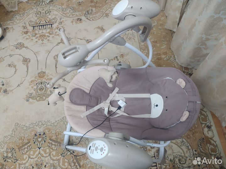 Детские электронные качели шезлонг