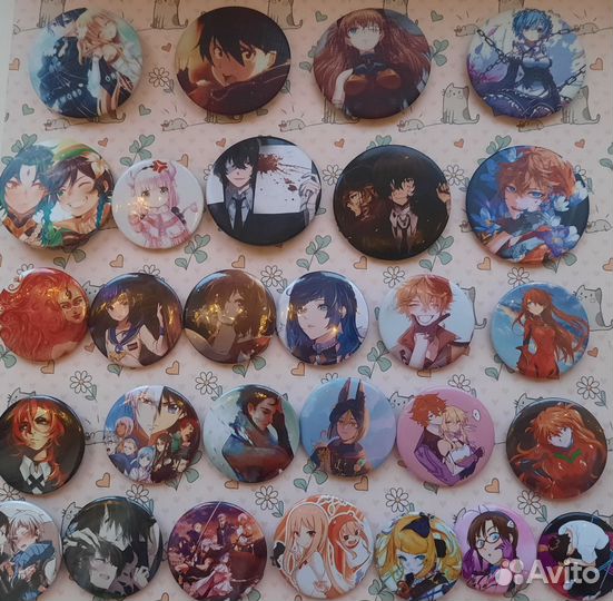 Значки с аниме