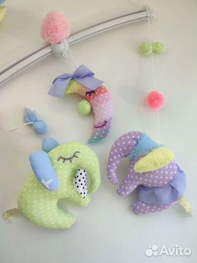 Мобиль на кроватку новый ручной работы