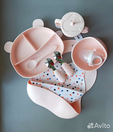 Детская посуда для кормления силиконовая