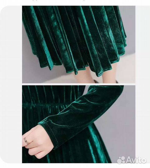 Платье бархатное
