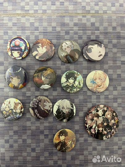 Значки геншин,аниме