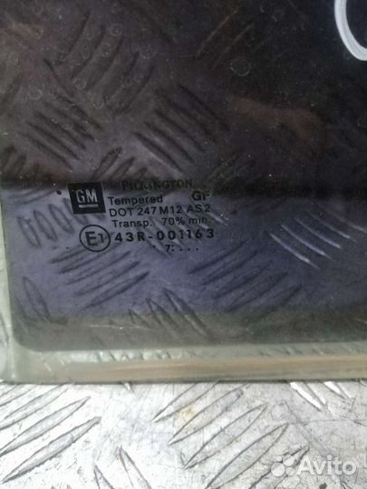 Форточка задней двери Opel Astra H седан