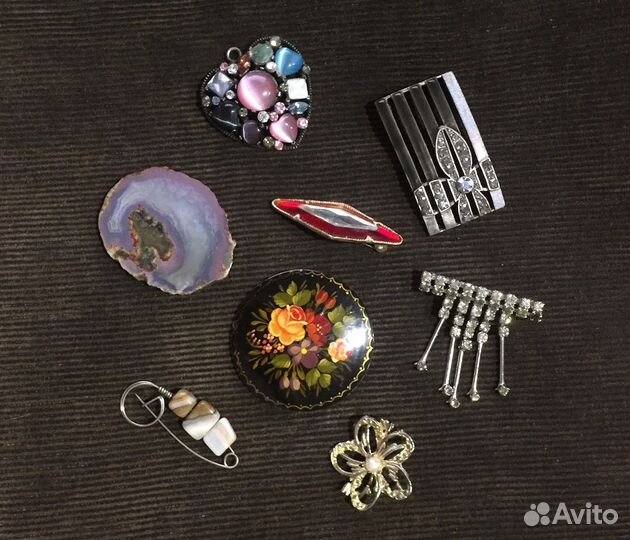 Броши винтажные. Подвески