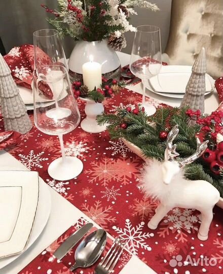 Новогодние скатерти и дорожки
