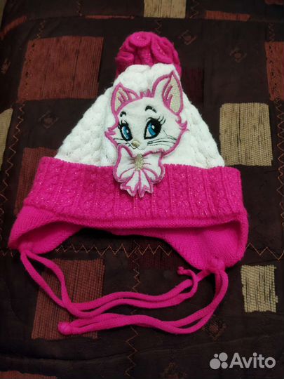 Шапка для девочки демисезонная