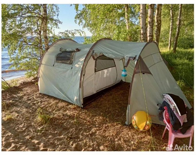 Палатка новая 4х местная с тамбуром