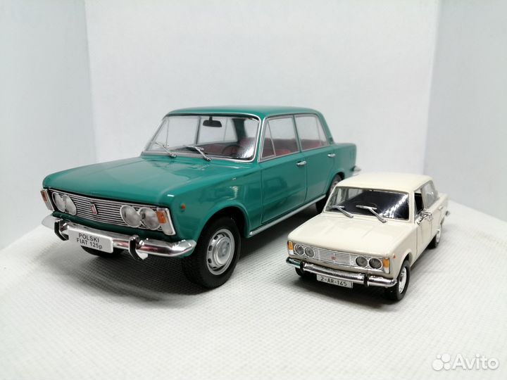 Модель fiat-125P в масштабе 1:24
