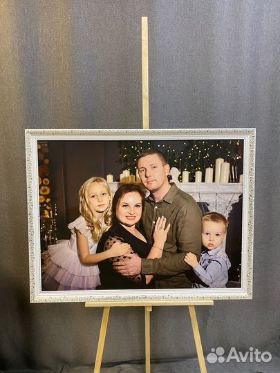 Портрет по фото на холсте / Картина на заказ