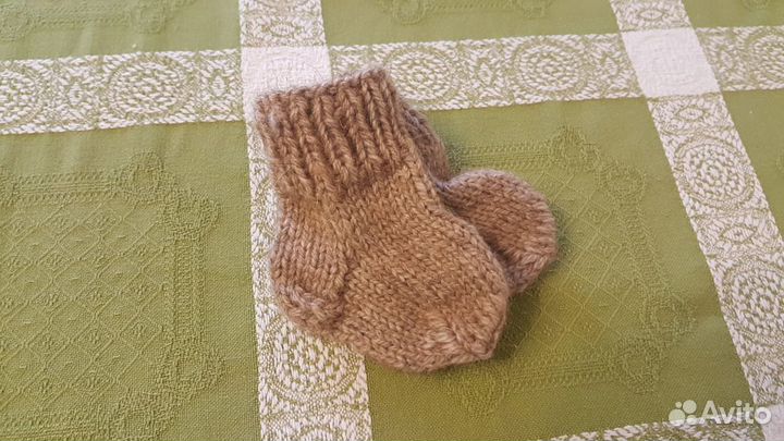 Носки детские шерстяные в роддом