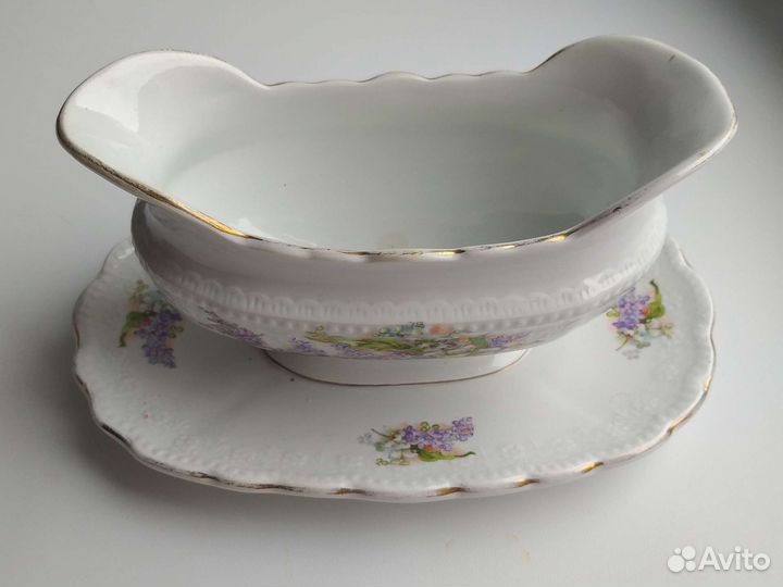 Соусник Кузнецов, сливочник Гарднер