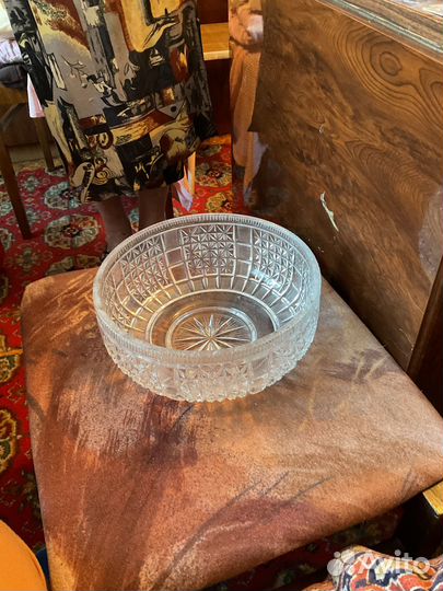 Ваза хрустальная для фруктов